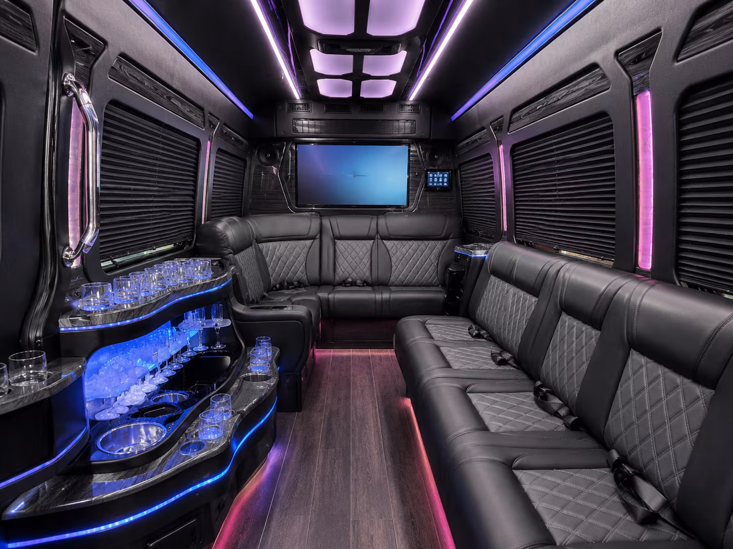 anchorage sprinter limousine inside